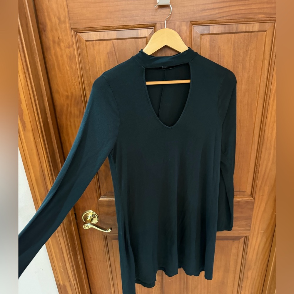 Long sleeve mini dress